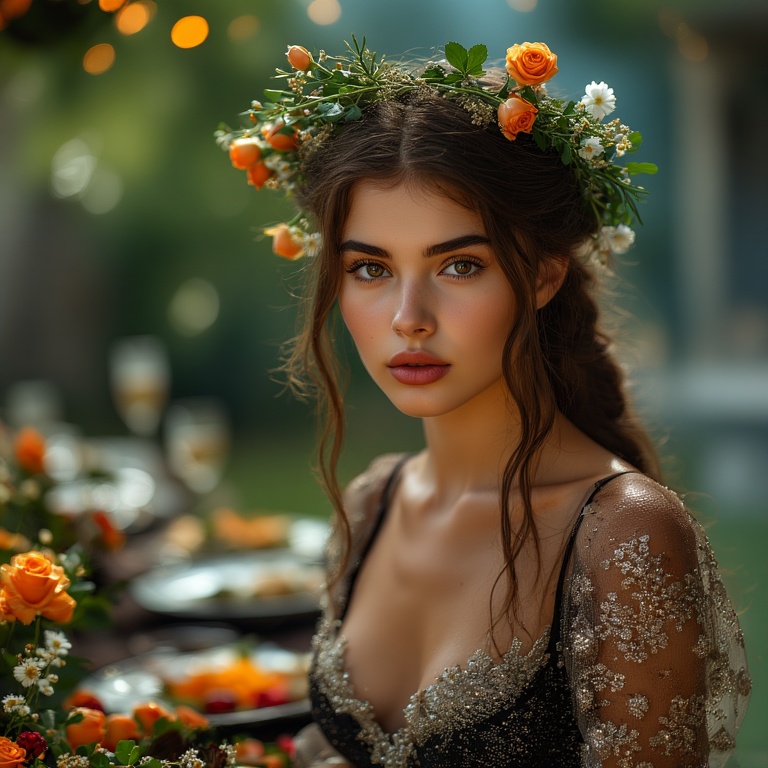 A 7 Garden Wedding Brown hair 0 11