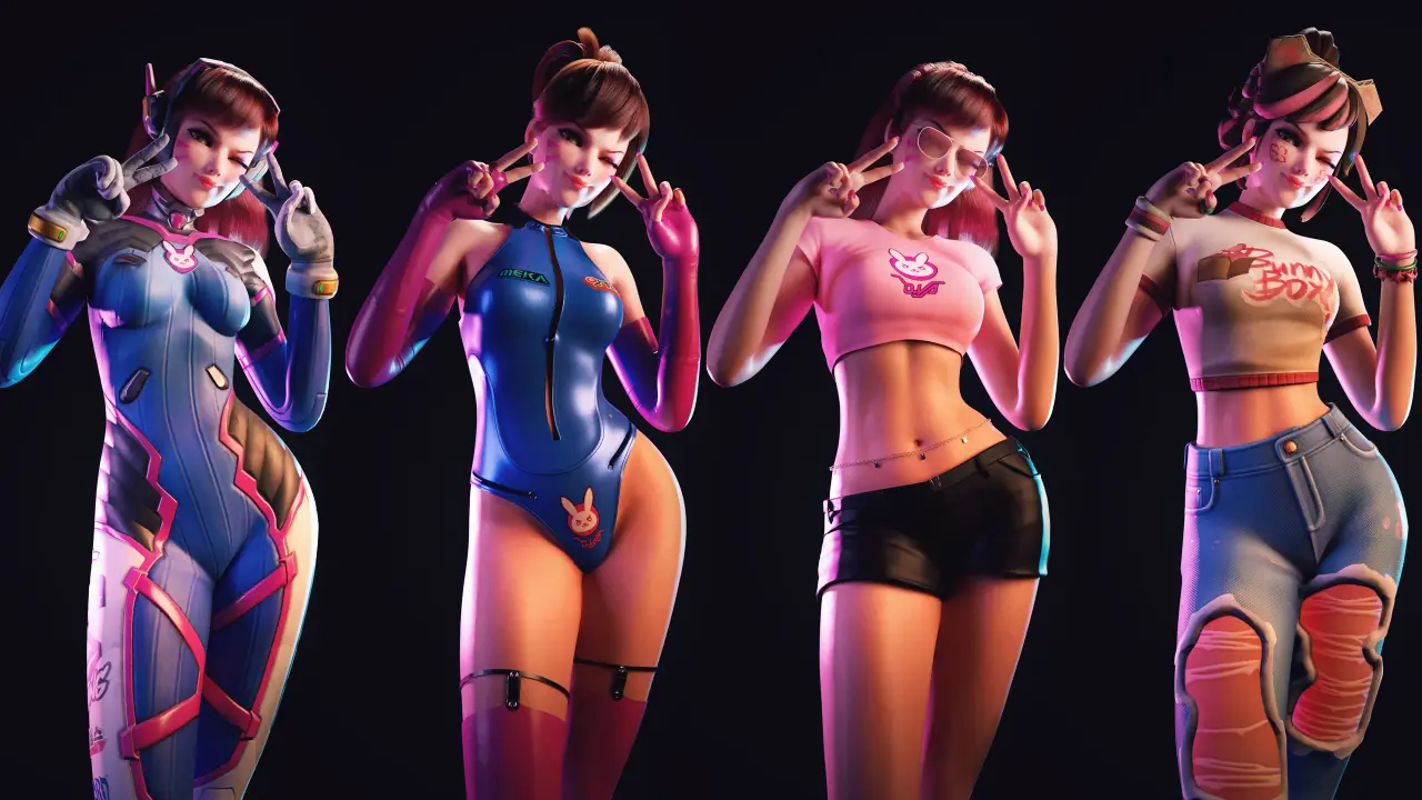 Ultimate D.va (Blender models)