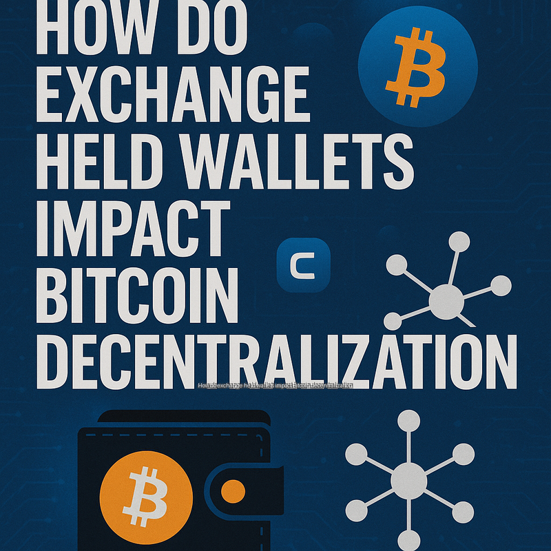 How do exchange held wallets impact Bitcoin decentralization