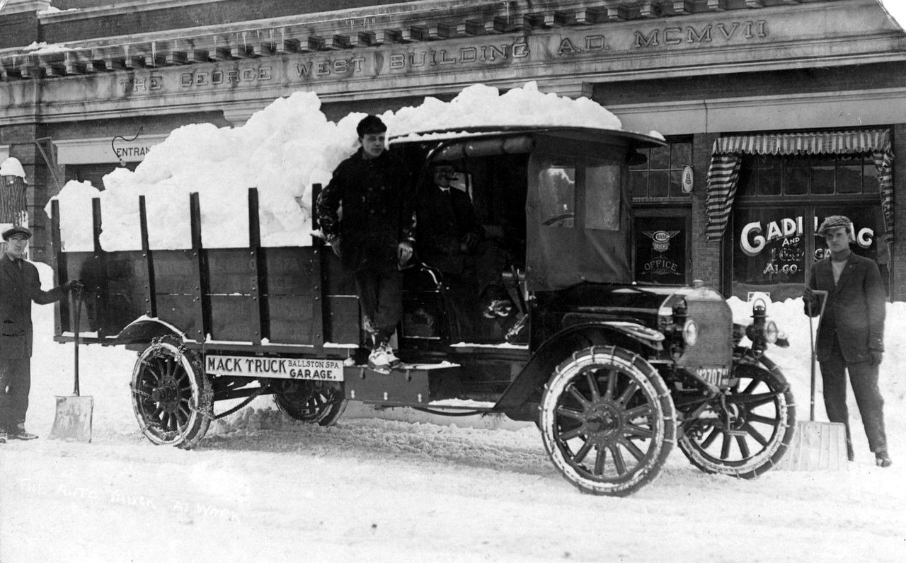 Mack '12c Junior Mack Truck Garage Ballston Spa NY '13 plate — Postimages