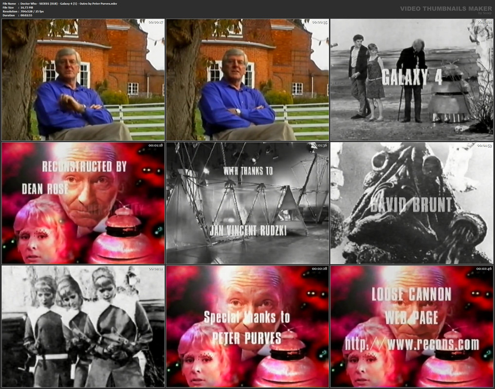 Doctor Who - S03E01 (018) - Galaxy 4 (5) - Outro by Peter Purves.mkv