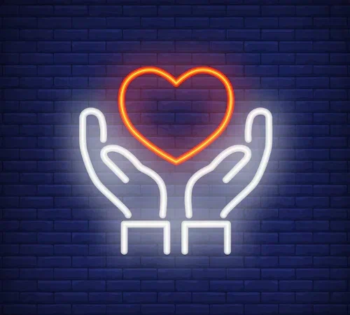 стильная неоновая вывеска для квартиры