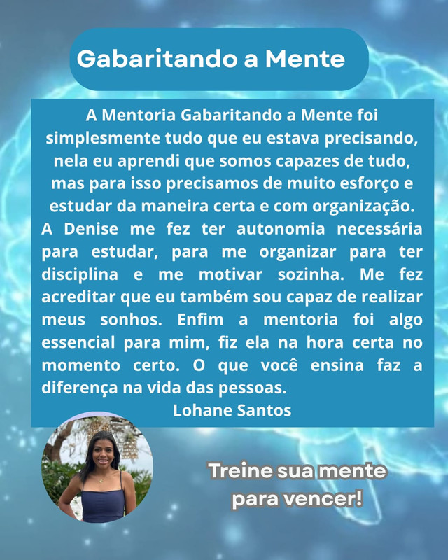 [Imagem do depoimento de um mentorado satisfeito]