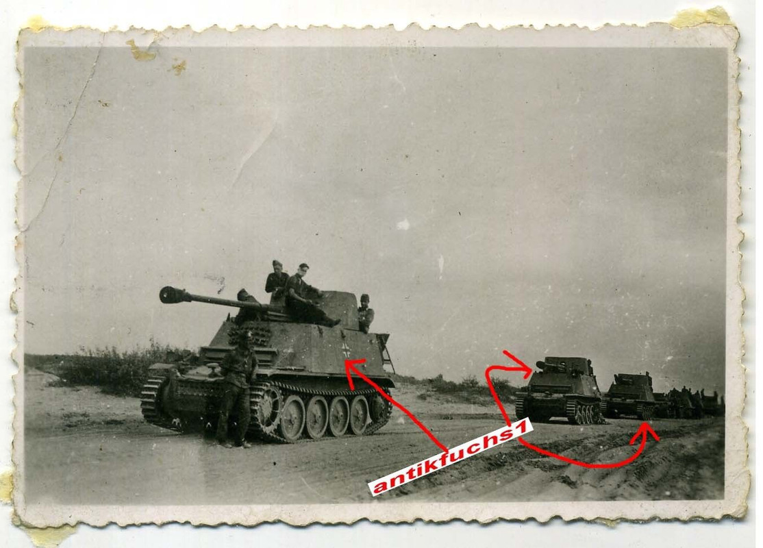 sehr seltene schwere Deut.Panzerjäger Sd.Kfz 132