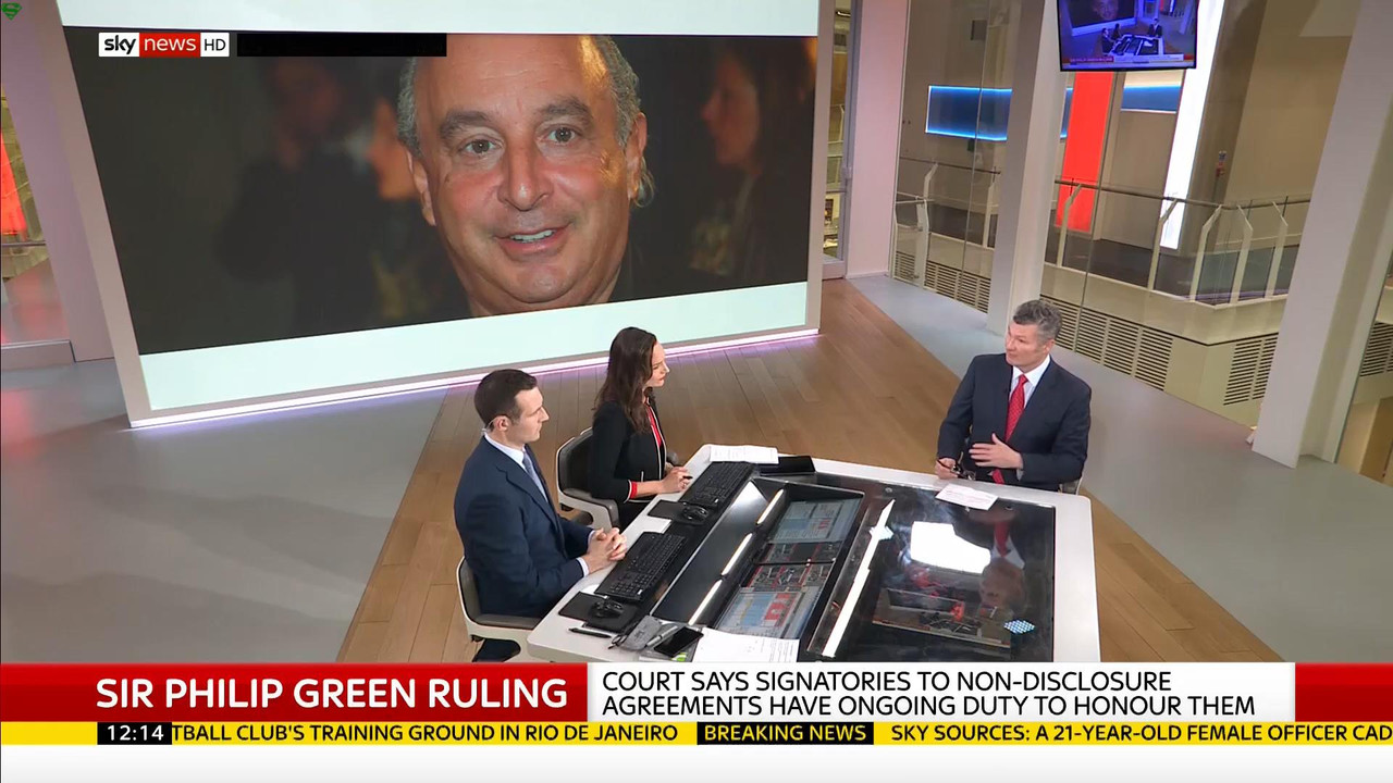 08 February - 12.00.00 - Sky News. Colin Brazier and Jayne Secke
