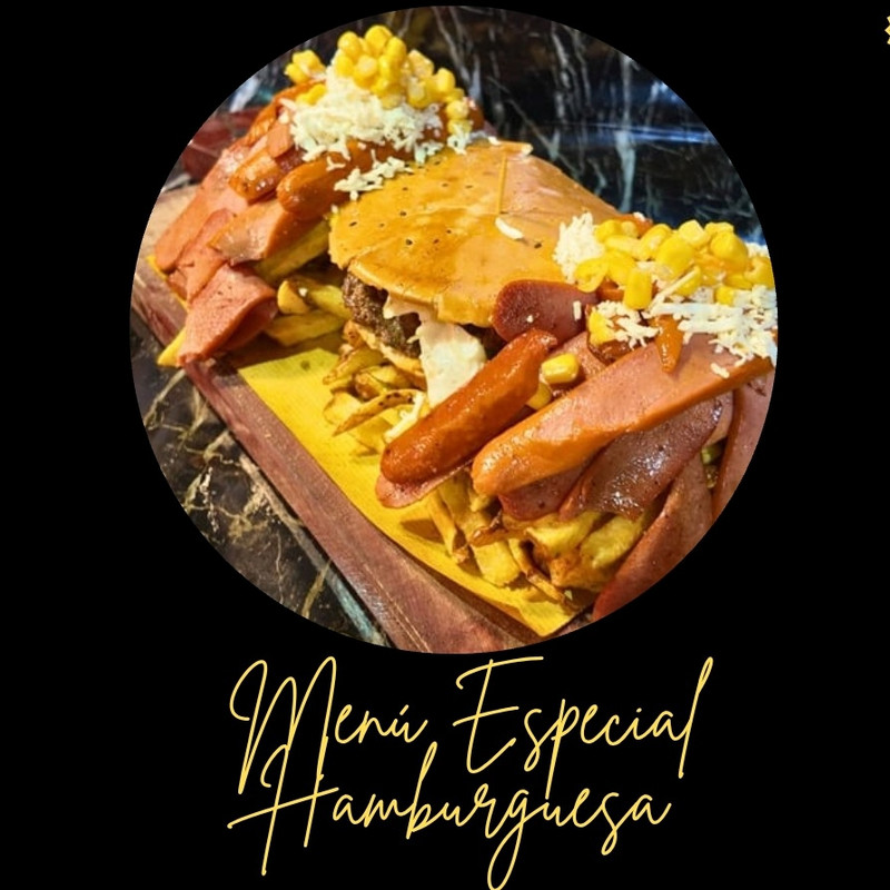 Menu especial hamburguesa