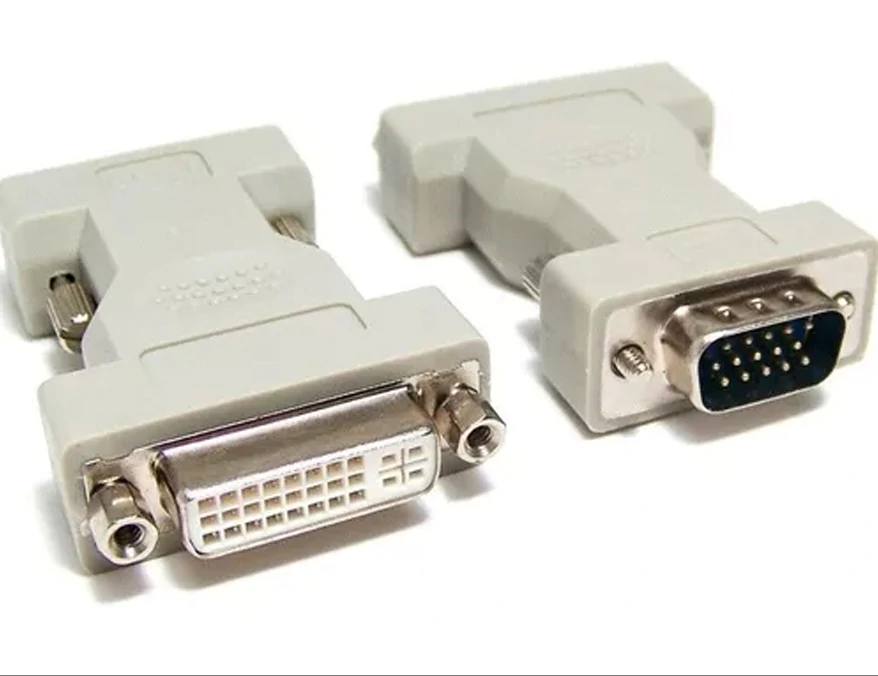 Adaptador DVI a VGA blanco