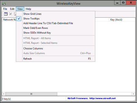 WirelessKeyView 2.20