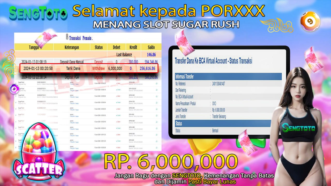 BUKTI PEMBAYARAN SLOT SUGAR RUSH