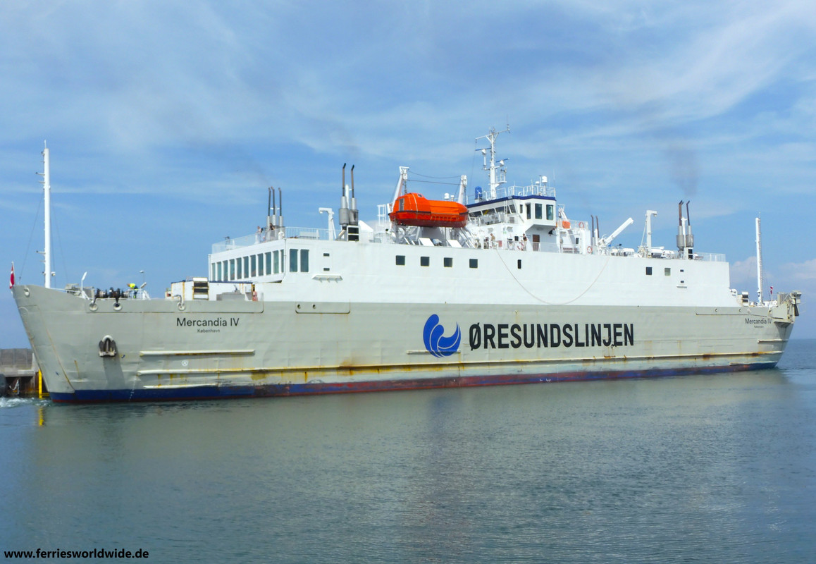 Öresundslinjen Mercandia IV Juli 2025 in Fynshavn