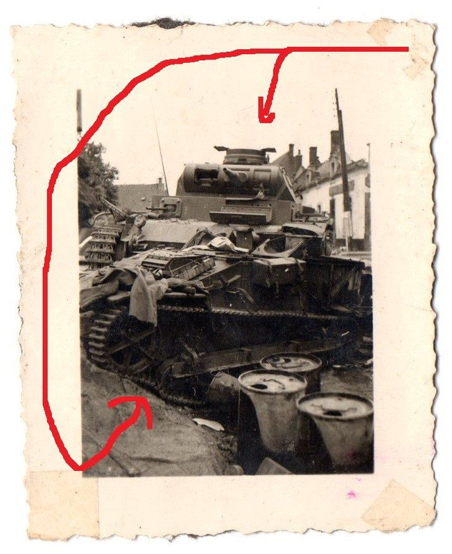 Deutscher Panzer III ,Sd.Kfz. 141, Zusammenstoß 