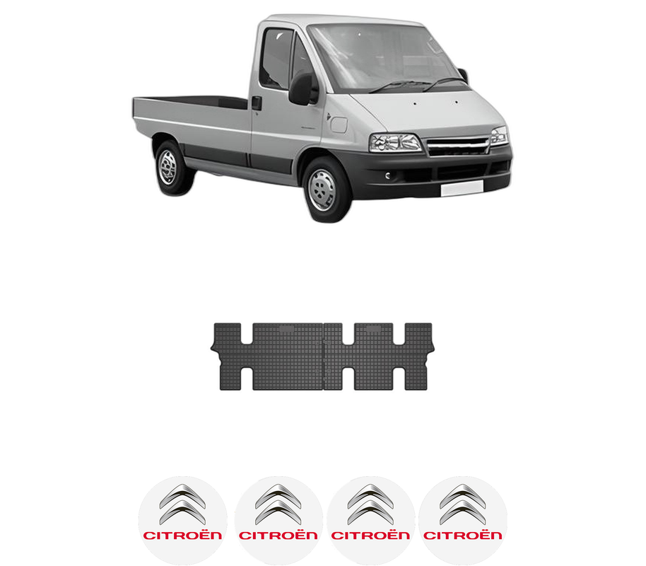 Set covorase presuri CITROEN JUMPER I Platform/Chassis (244) din 2002-2006, auto, din cauciuc thermoplastic, 4 Stickere auto cu CITROEN