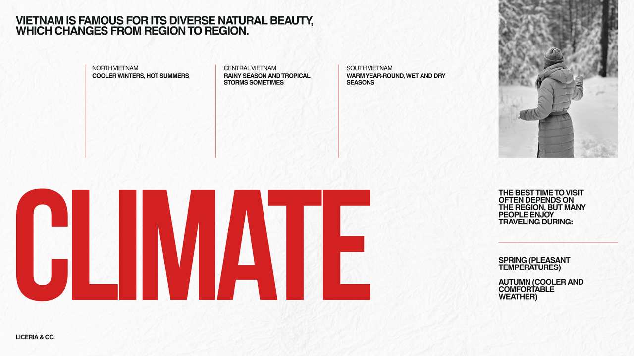 Red and White Bold Vietnam Presentation