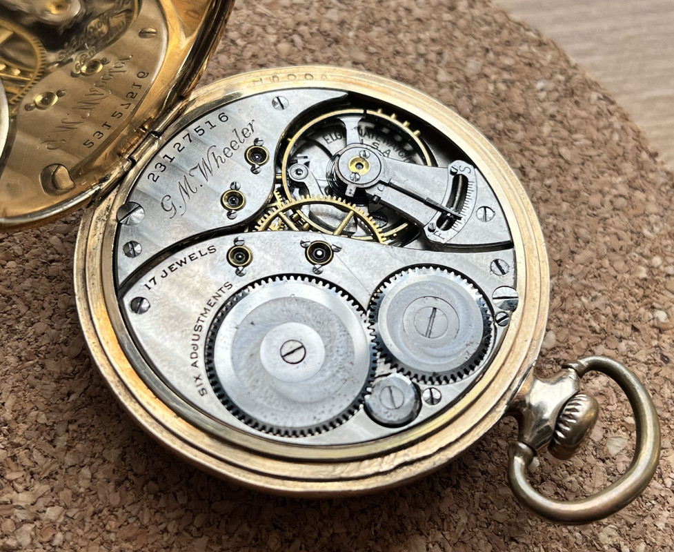 Elgin gm wheeler online pocket watch