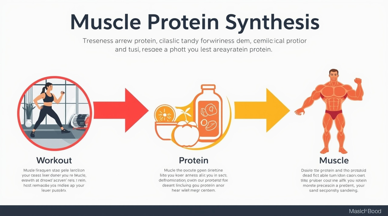 Muscle protein synthesis process - how food builds muscle