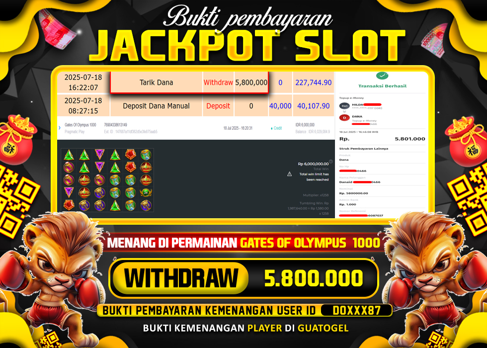BUKTI JACKPOT LUNAS GUATOGEL