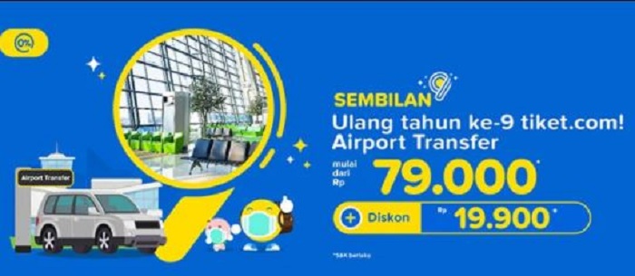 Promo airport transfer dari Tiket.com