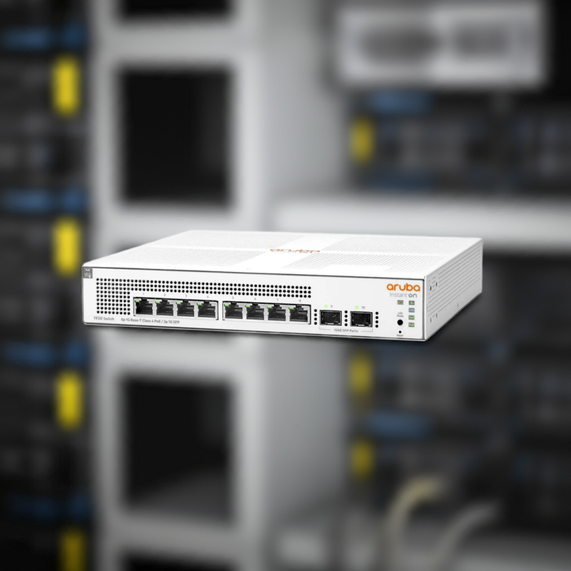 Switch Aruba 1930 com 8 portas Gigabit PoE+