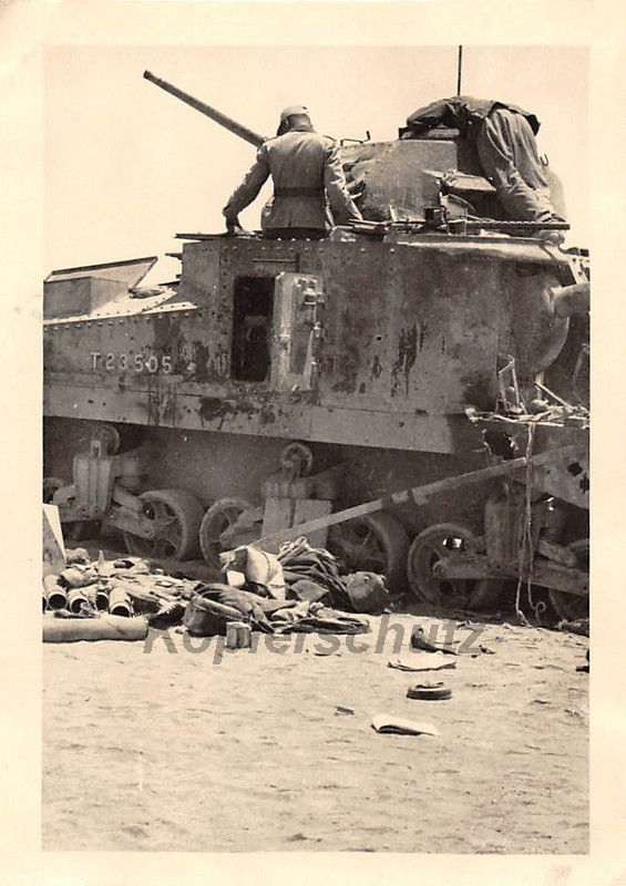 Engl. M3 Lee  Grant Panzer bei El Dabaa Ägypten