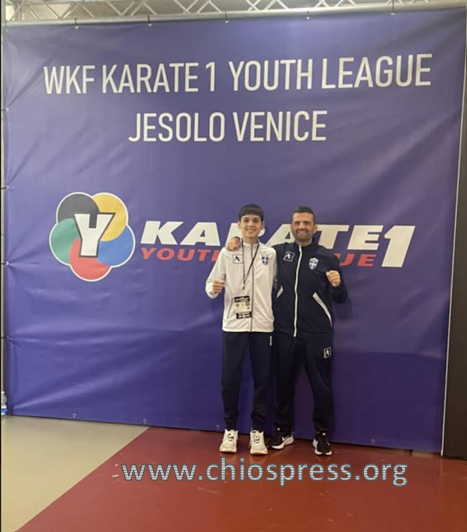 ΔΙΑΚΡΙΘΗΚΕ Ο ΠΕΤΡΟΣ ΔΗΜΗΤΡΑΚΟΠΟΥΛΟΣ ΤΟΥ CHIOS KARATE ACADEMY ΣΤΟ K1 YOUTH LEAGUE