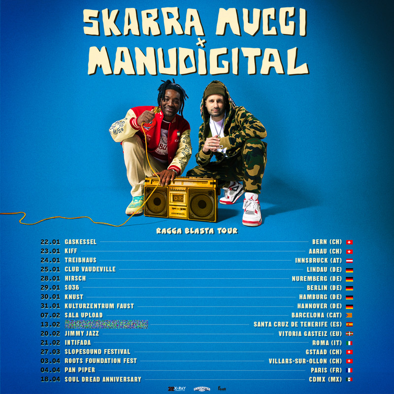 manudigital skarra mucci ragga blasta tour 2025 carre