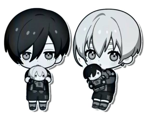 hiori x rin chibis