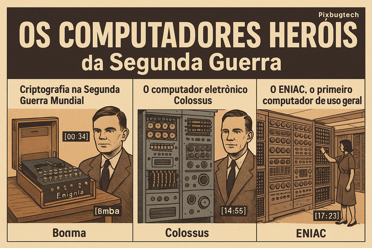 Os Computadores Heróis da Segunda Guerra: Quando Bits e Válvulas Decidiram Guerras