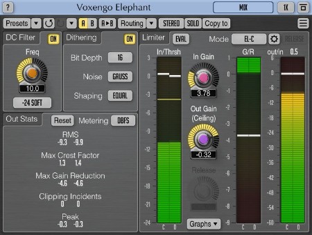 Voxengo Elephant Mastering Limiter v5.1