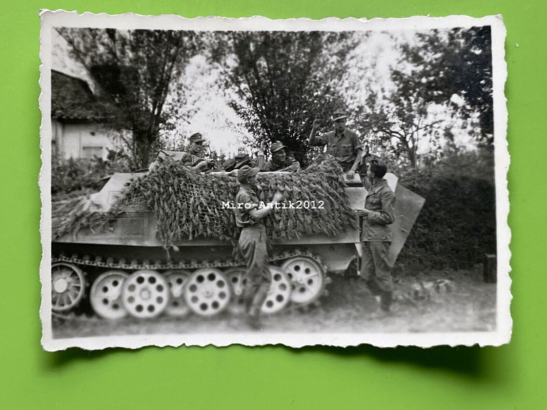 Foto, Wk2, Schützenpanzerwagen Sd.Kfz. 251 in Italien 1943, Zug Trupp