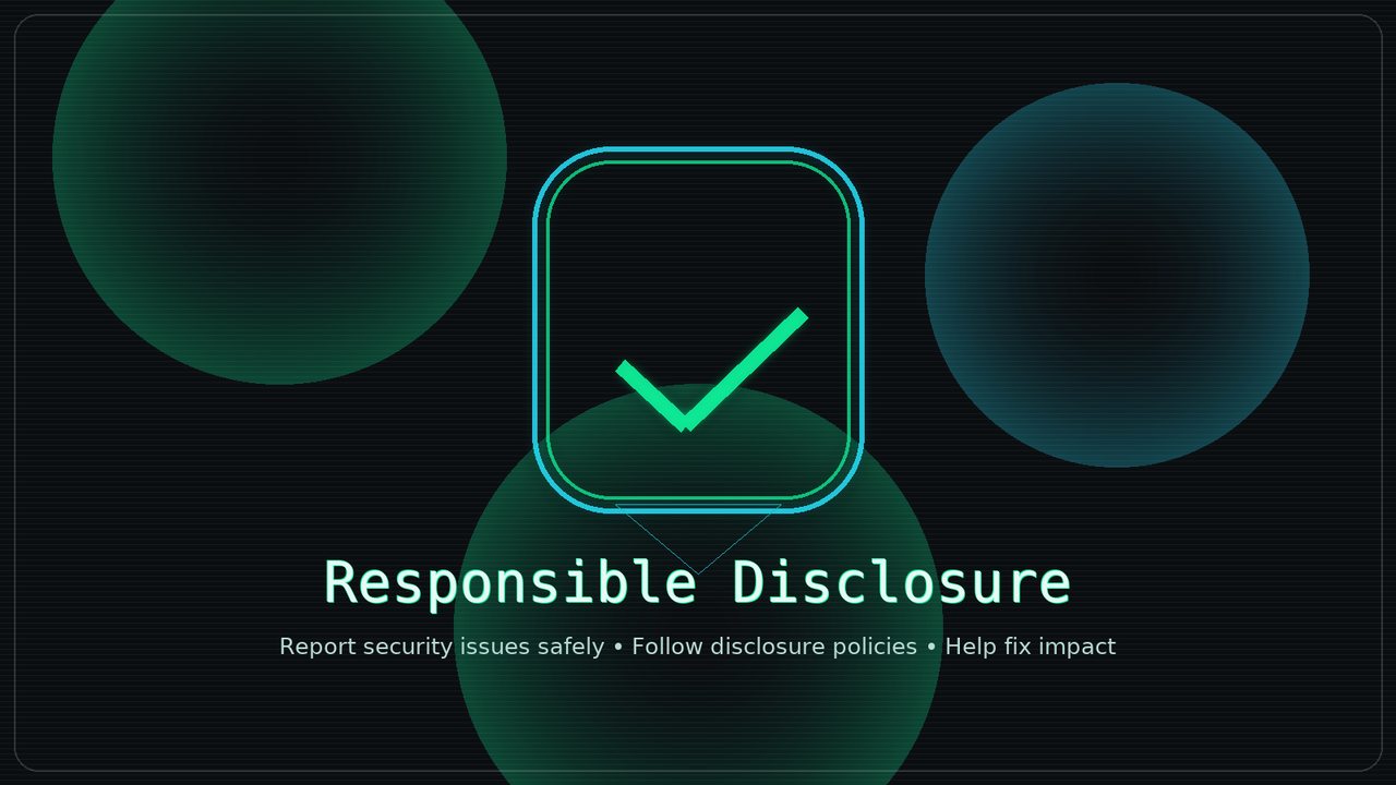 Responsible Disclosure banner