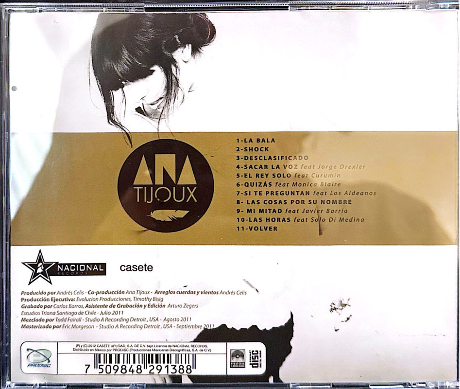 La Bala por Ana Tijoux - Back