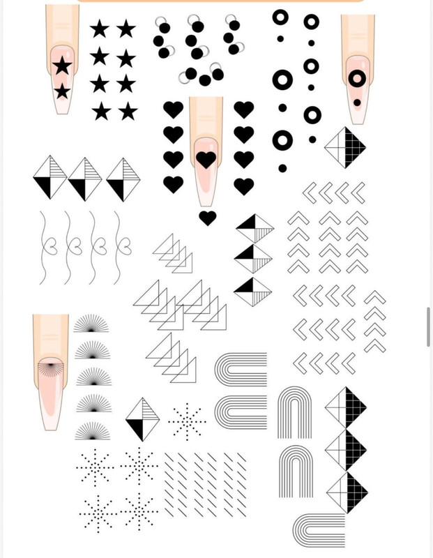 Treinos variados para traços de Nail Art