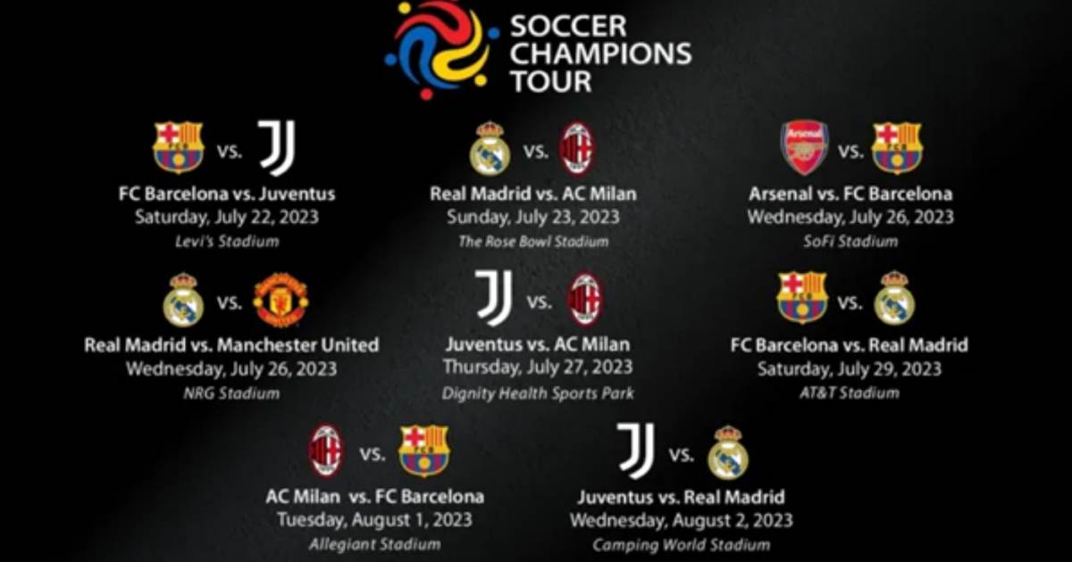 Soccer Champions Tour 2023 Calendario Partite