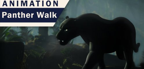 Creature Animation. Animate a realistic Panther walk. Includes polishing!