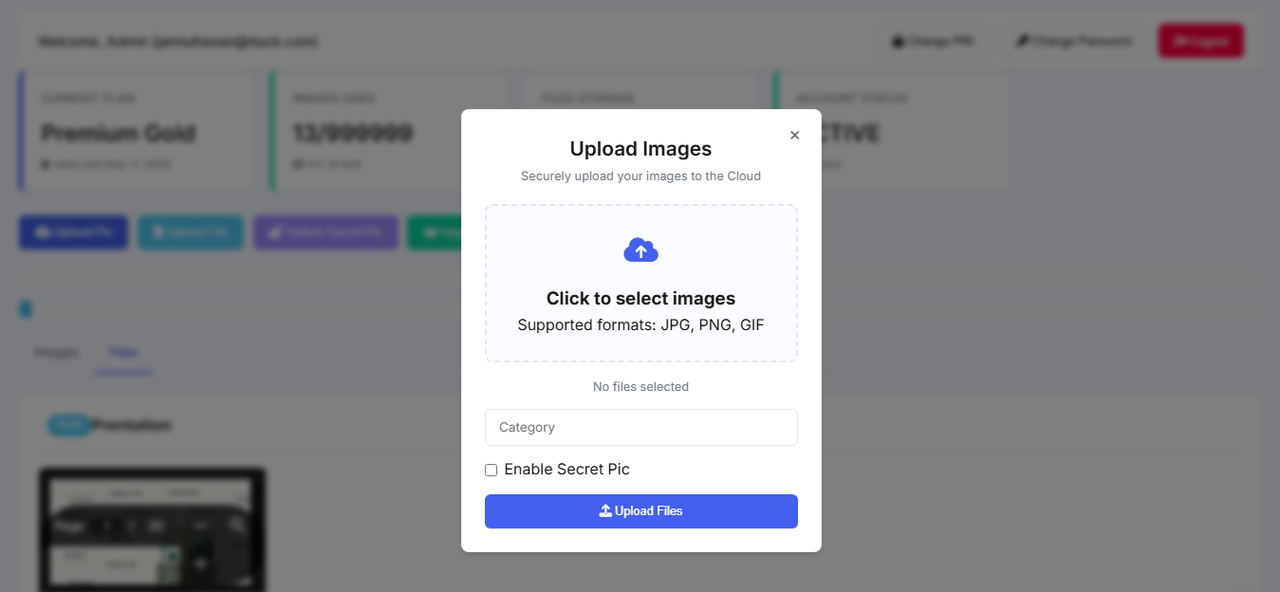JH Cloud System Screenshot