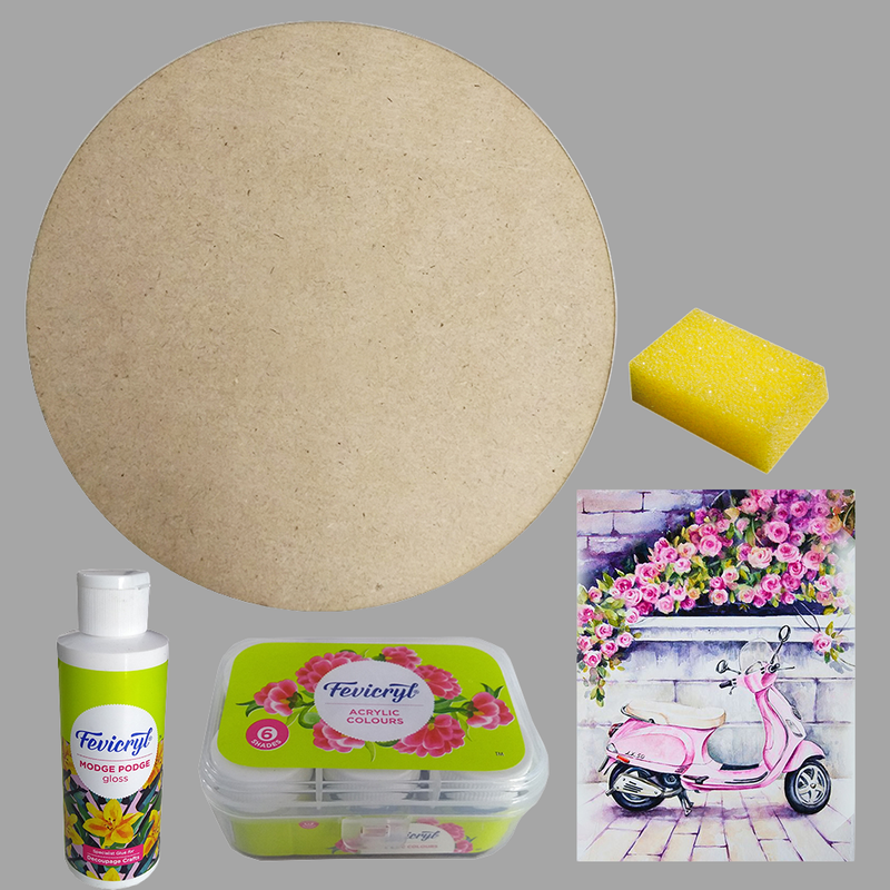 Image Transfer on Round Clock DIY Kit