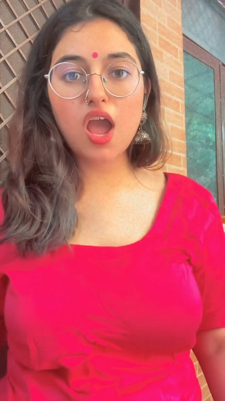 curvy girl milky boobs and cleavage in red and black dress.mp4_snapshot_00.05.369