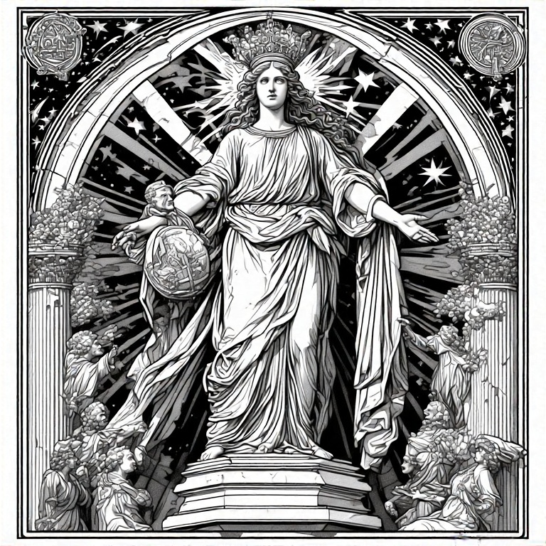 Monochromatic-illustration-of-42