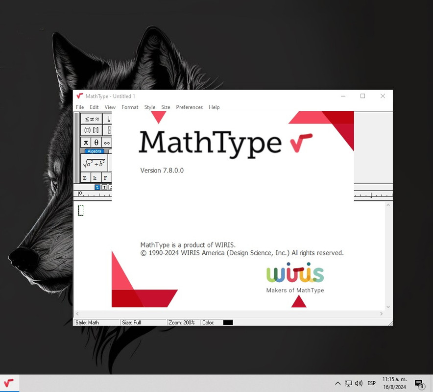 Math Typing Software Editor Formulas y Ecuaciones Math Type 7.8 - Identi
