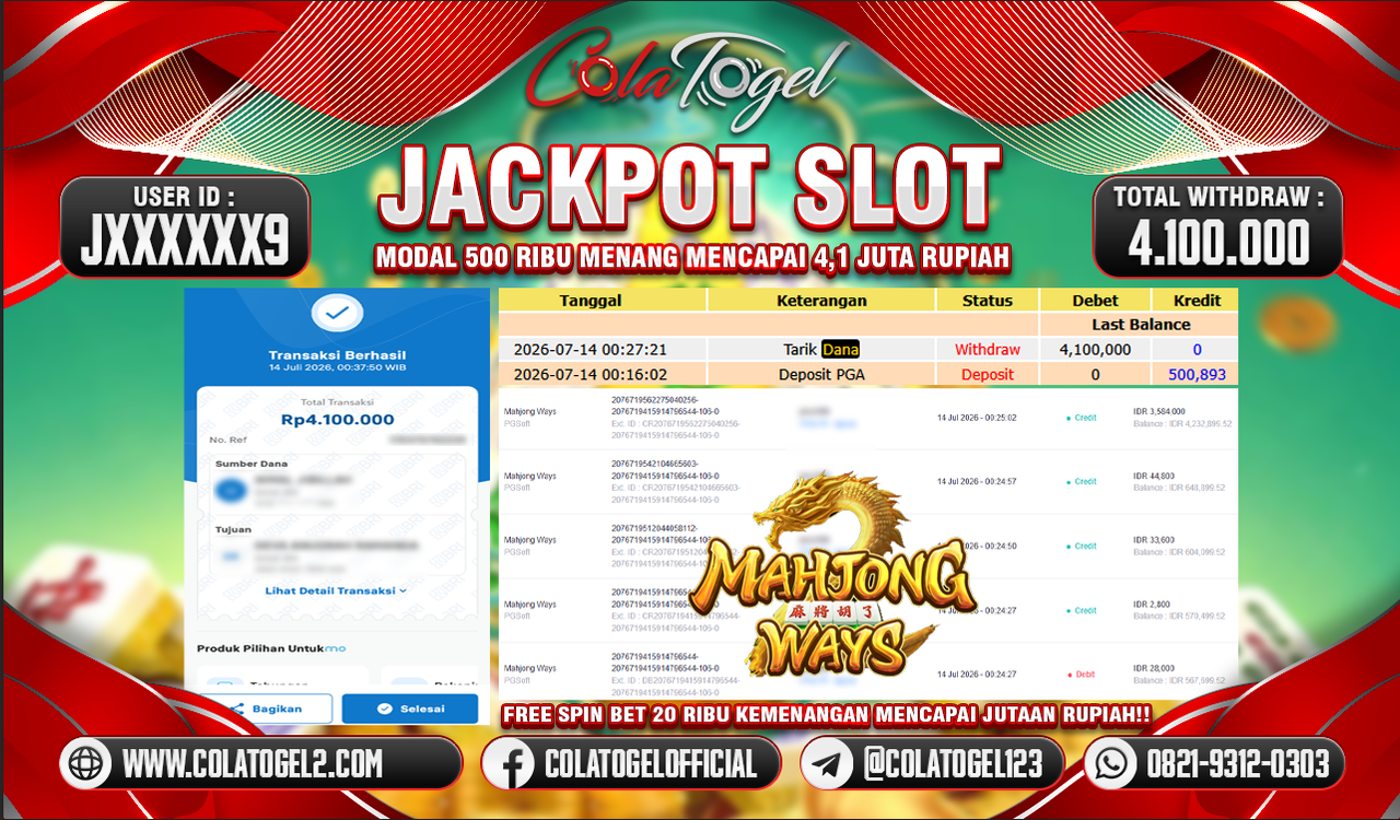 JACKPOT SLOT GACOR!!