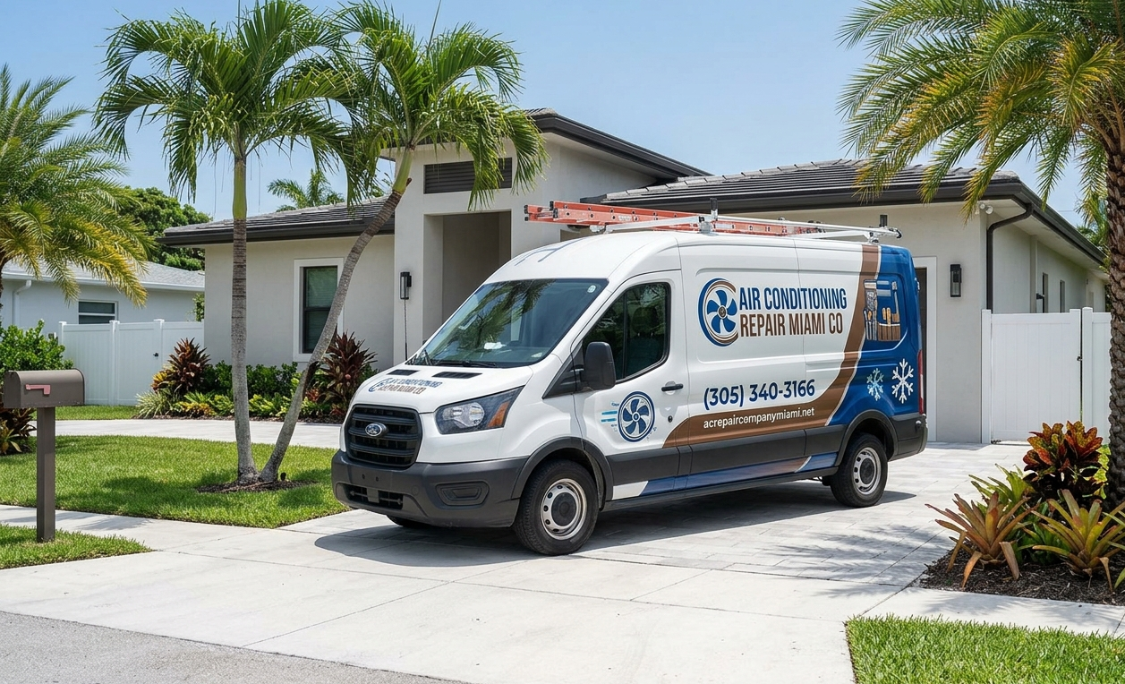 Air Conditioning Repair Miami CO service van