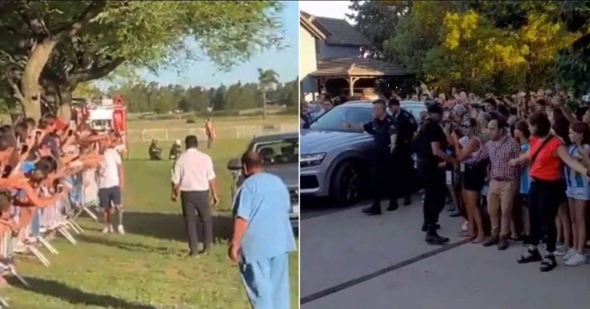 Miles de personas reciben a Messi en su tierra natal: