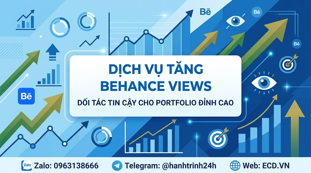 tăng behance views 2025 tăng comment