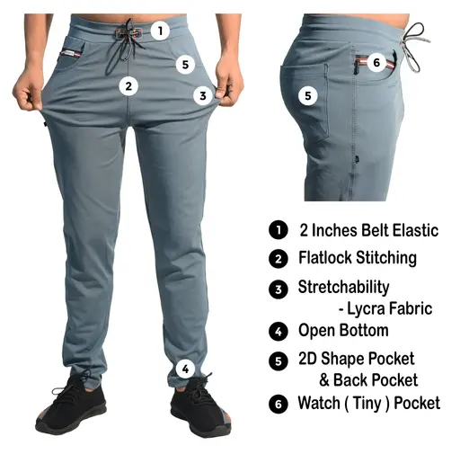 Men's SkyBlue Trackpant (R310)