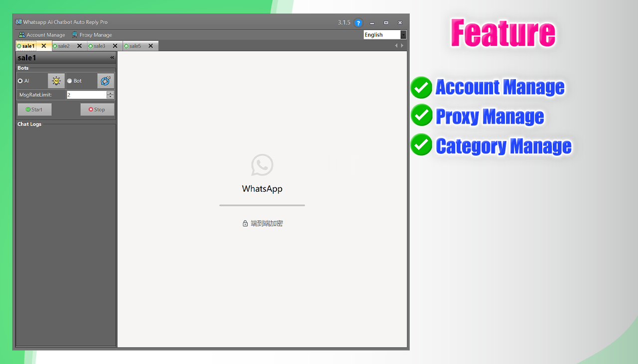 Multi-Device WhatsApp Manager with Proxy and Analytics Support
