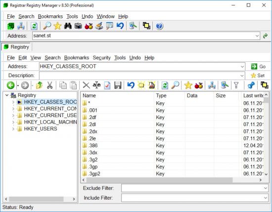 Registrar Registry Manager Pro 8.51 Build 851.30222.