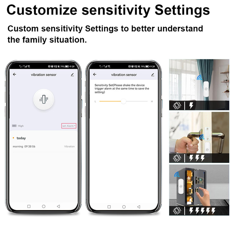 Tuya WiFi Smart Vibration Sensor | Smart Home Security & Vibration Alarm Sensor Sri Lanka thumbnail 3 - Smart Dream Home Lanka