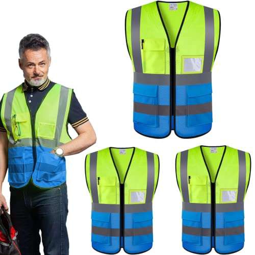 Amazon: Chalecos de Seguridad Industrial Reflejantes 3 pza