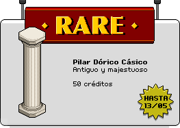 Nuevo rare añadido al catálogo, pilar clásico dórico