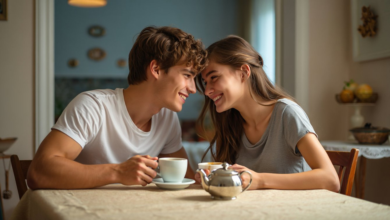 Супруги проводят время вместе после рождения ребенка